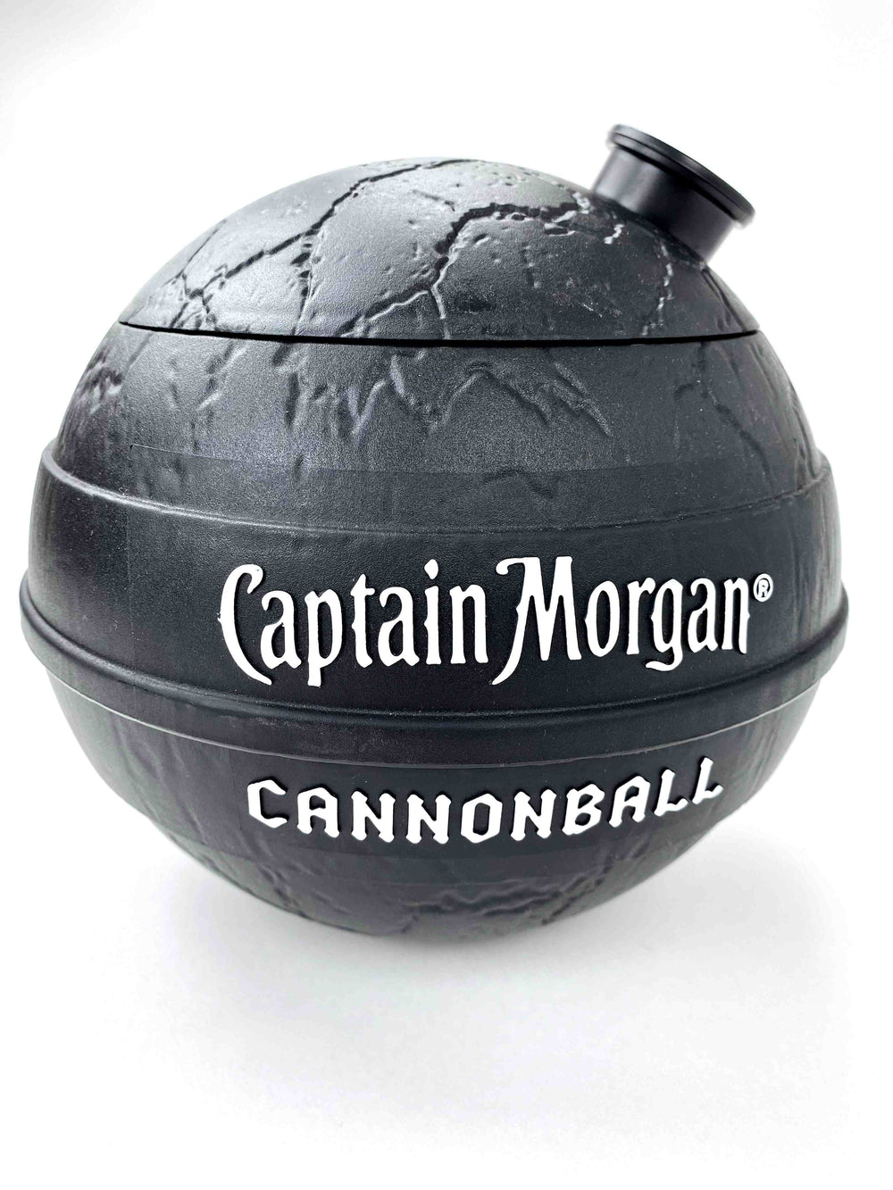 1x Raffredda bottiglia Captain Morgan Rum Cannonball nero ruvido
