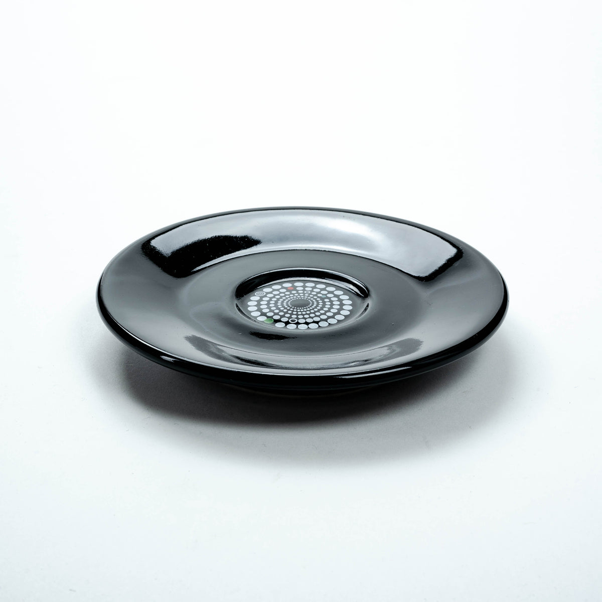1x Chaqwa Sottotazza da caffè nero 12 cm