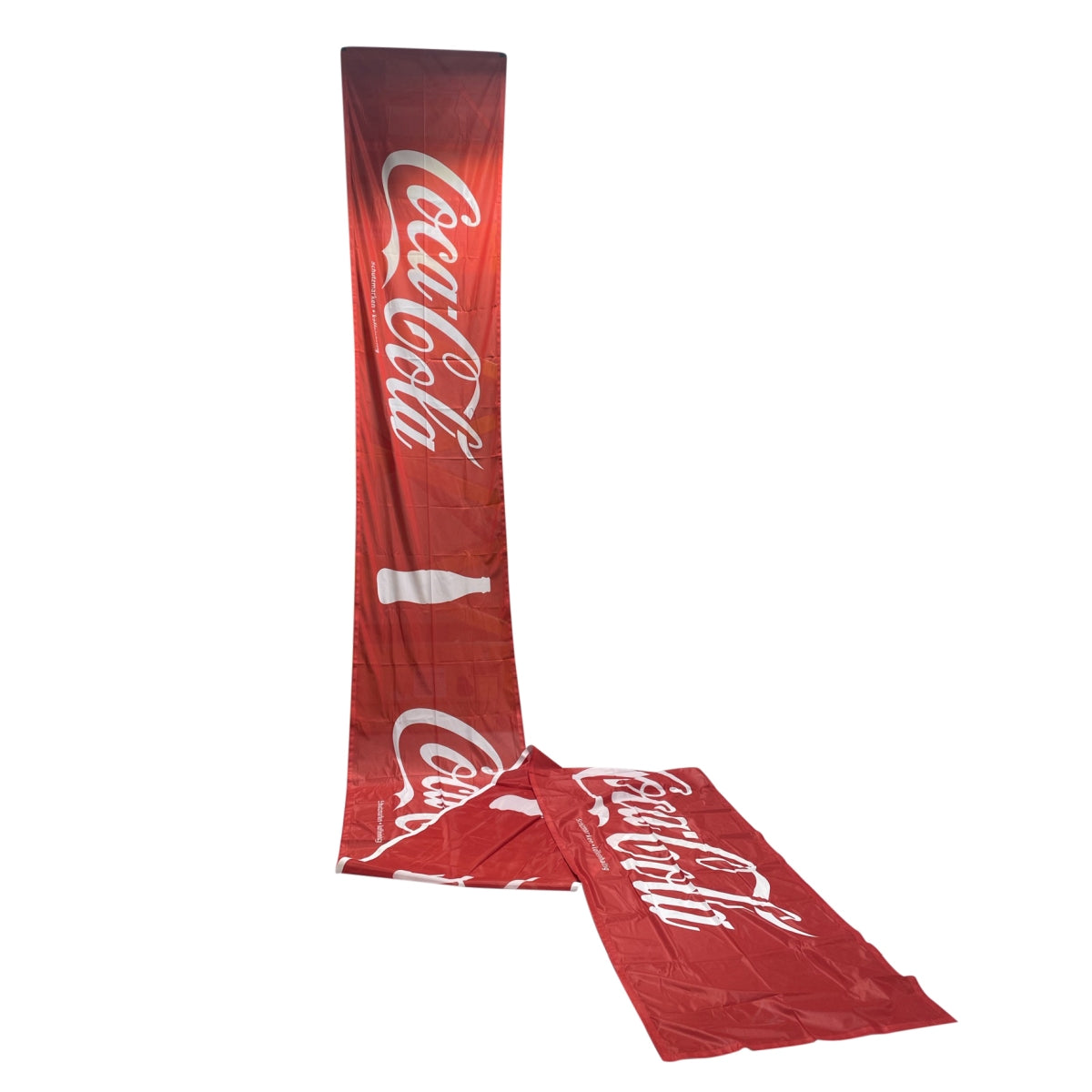 1x Coca Cola bevanda analcolica bandiera rossa logo lungo