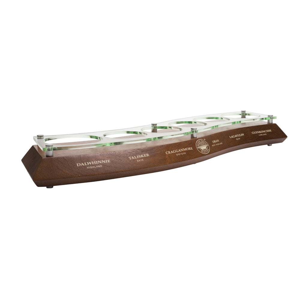 1x Diageo Whisky Glorifier Classic Malt 6 bottiglie in legno