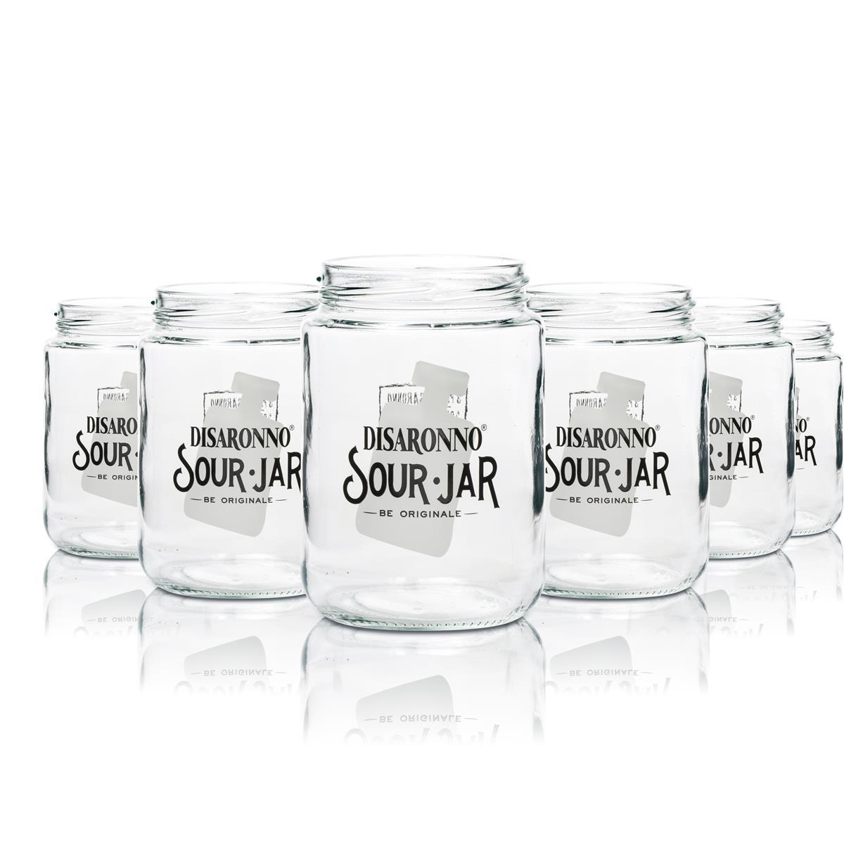 6x Disaronno Sour Barattolo di vetro grande