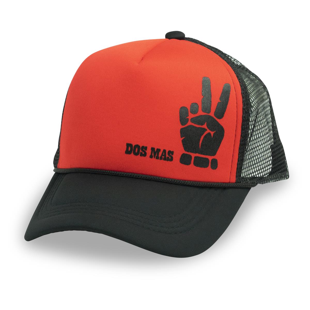 1x cappellino con visiera Dos Mas Likör con griglia rossa