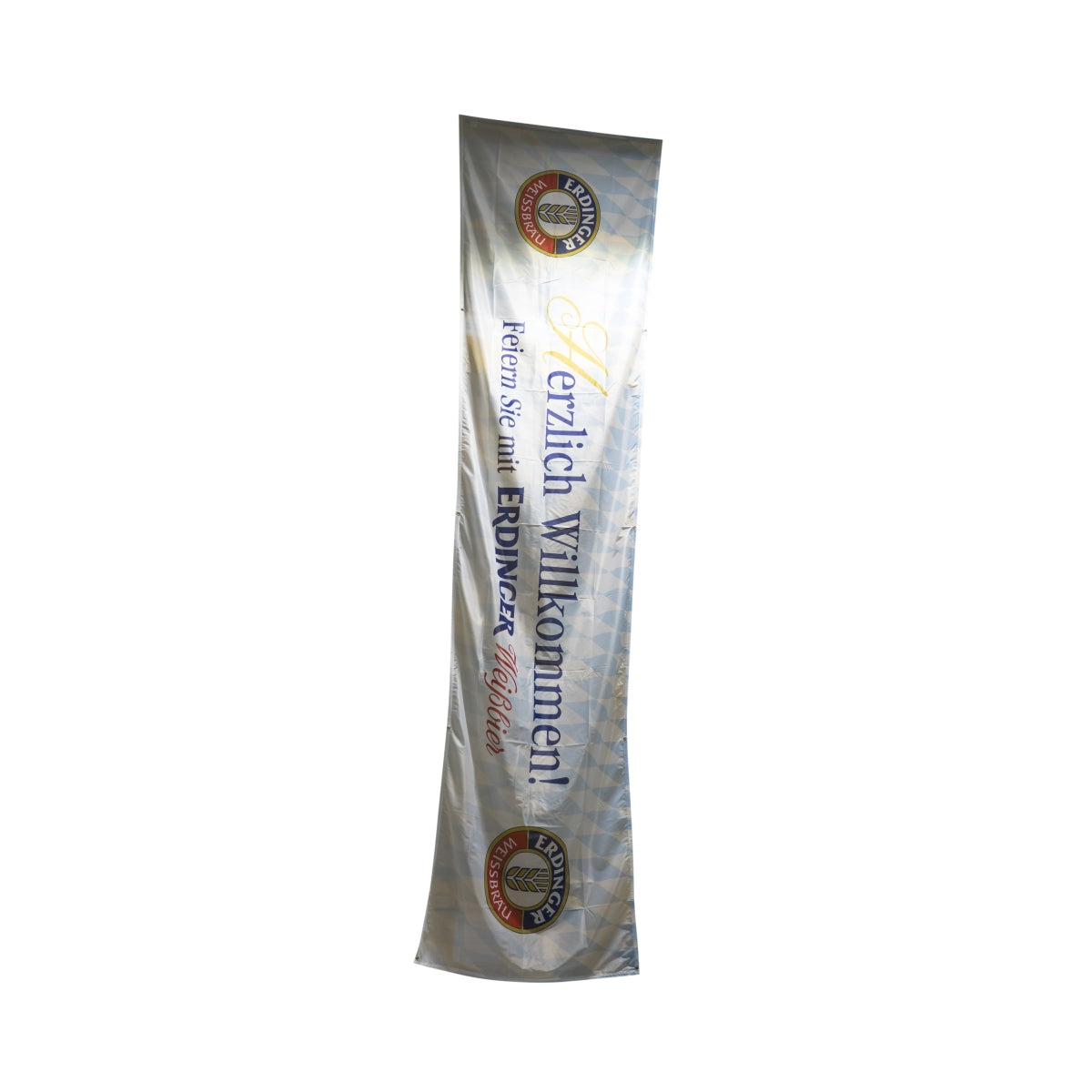 1x bandiera Erdinger Bier Herzlich Willkommen (Benvenuti) azzurra