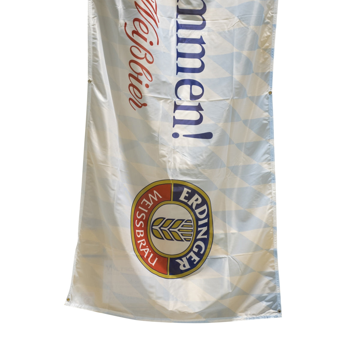 1x bandiera Erdinger Bier Herzlich Willkommen (Benvenuti) azzurra – Vista 2