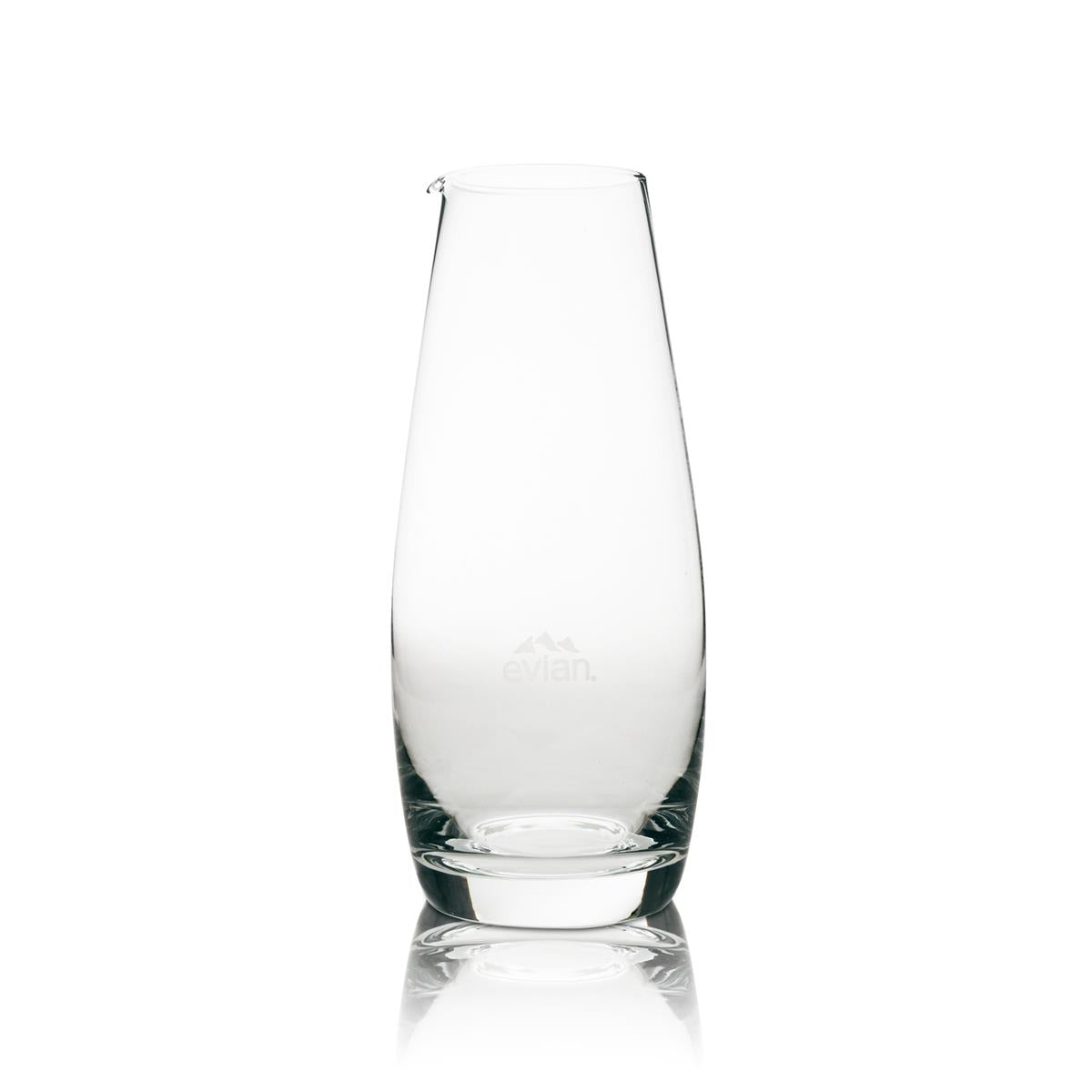 1 caraffa Evian in vetro da 1 litro