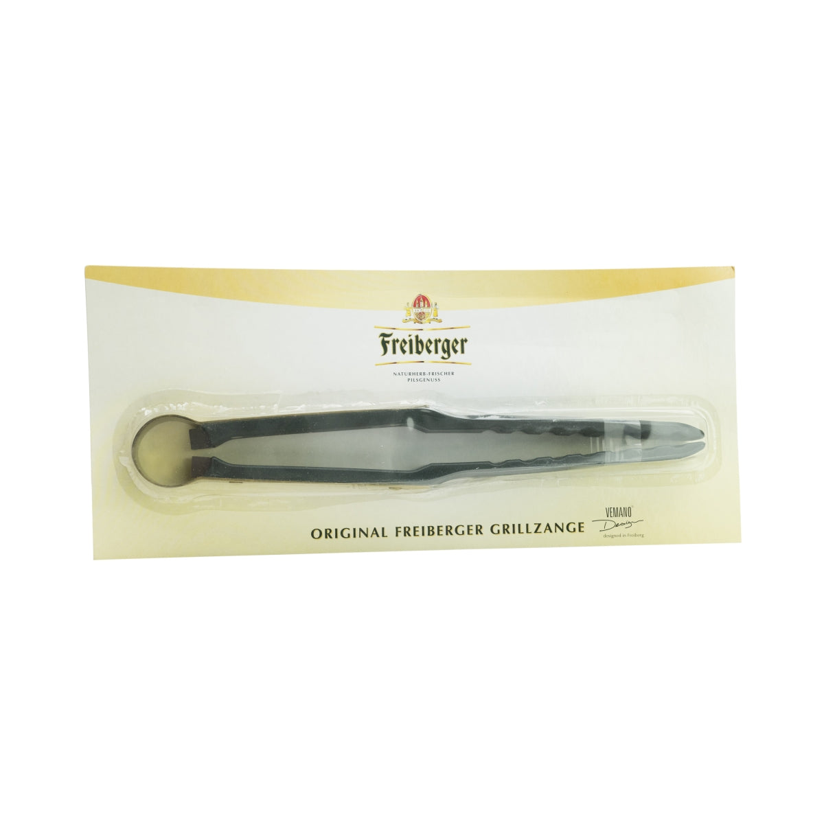 1x Pinza per barbecue Freiberger Bier con manico nero/dorato – Vista 3