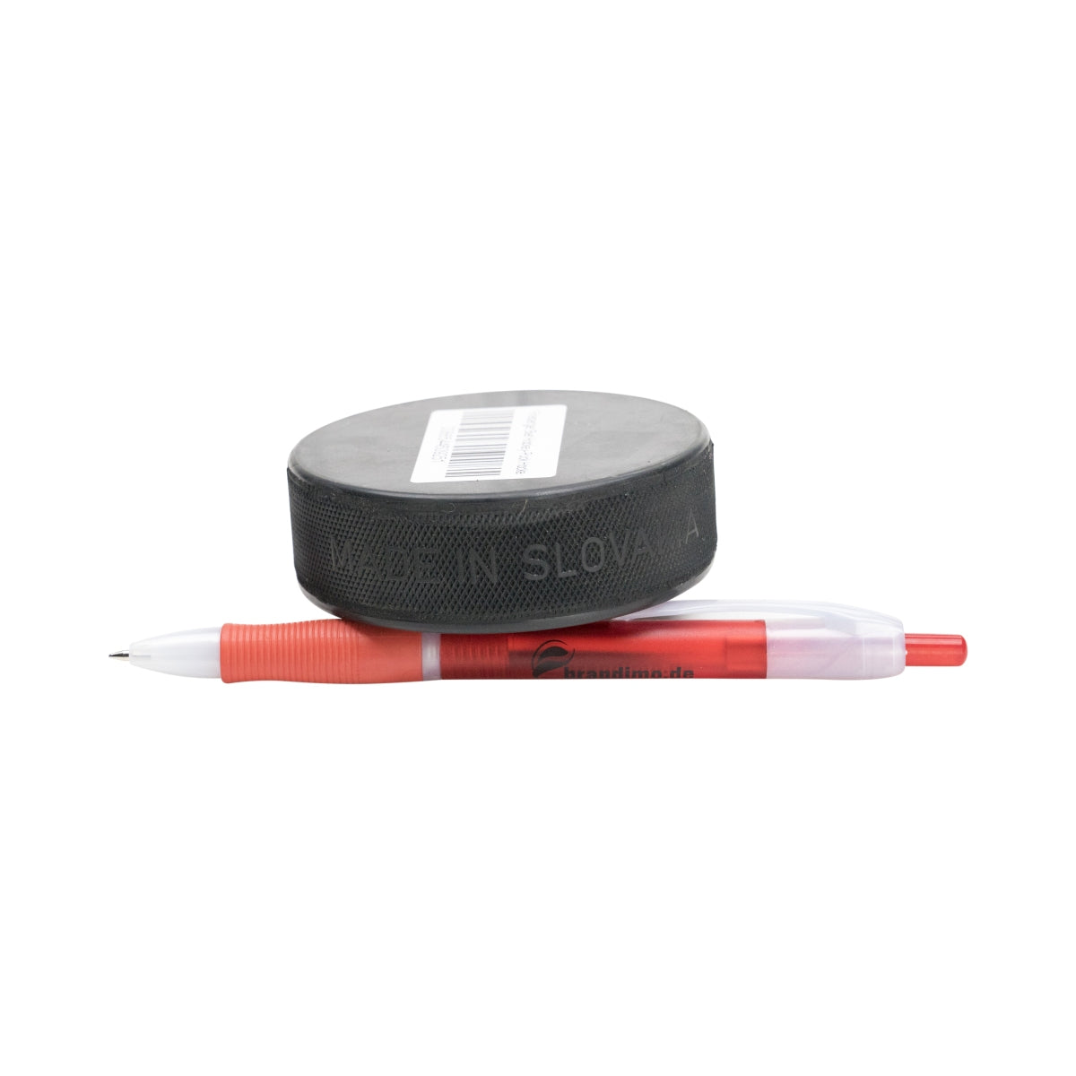 1x disco da hockey Freiberger Bier Hockeypuck nero con stampa – Vista 2