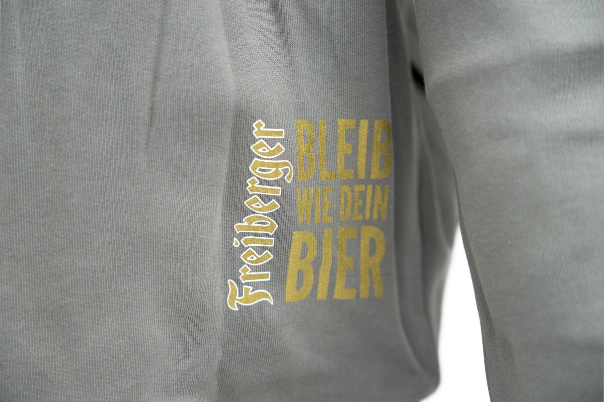 1x Felpa con cappuccio Freiberger Bier grigio/verde/beige taglia XXL – Vista 5