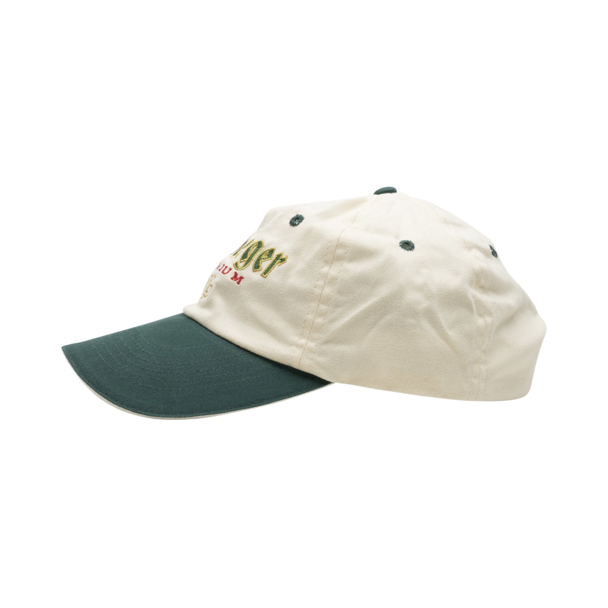 1x Cappellino da baseball Freiberger Bier beige/verde – Vista 3
