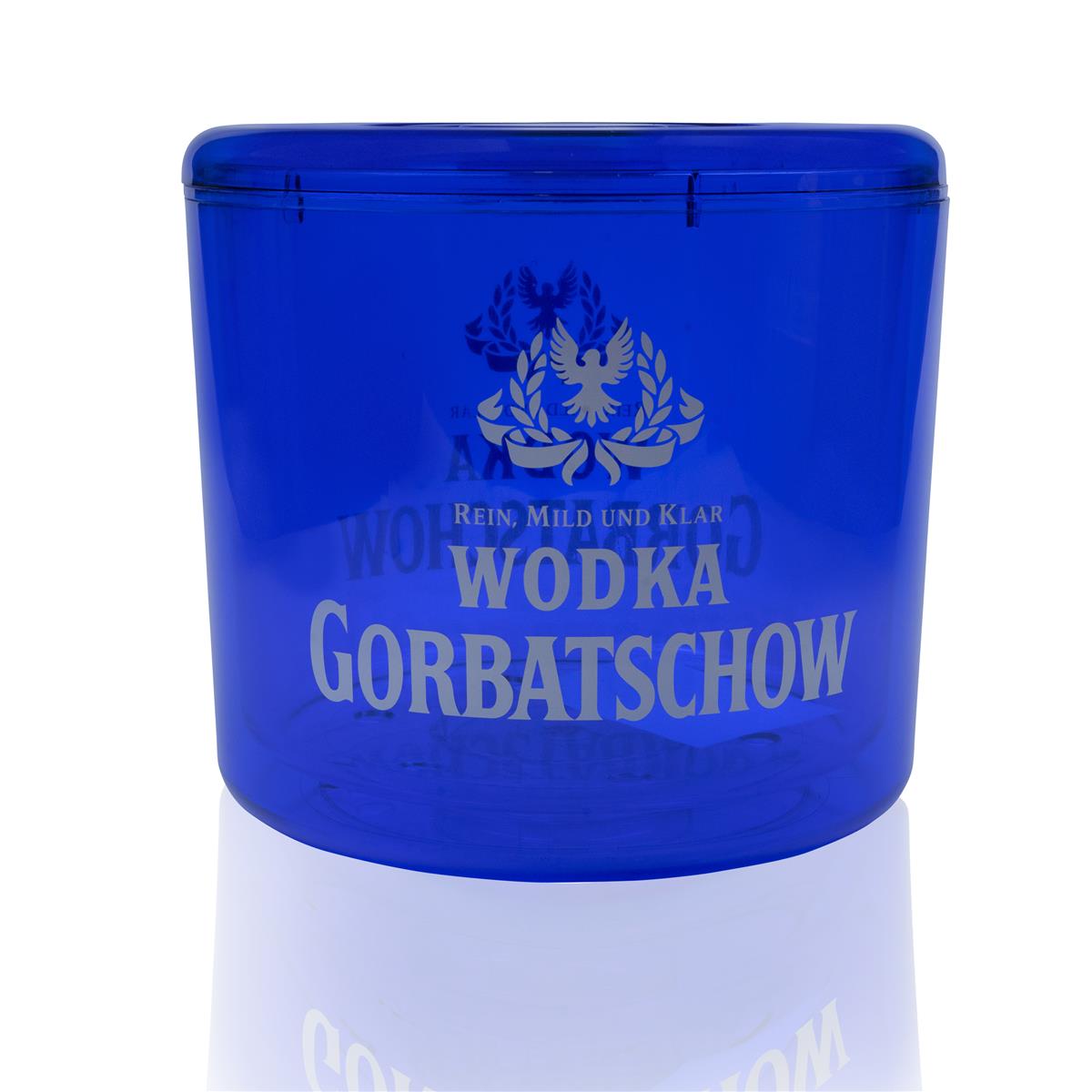 1x Raffredda bottiglie Gorbatschow Vodka 8 l, blu