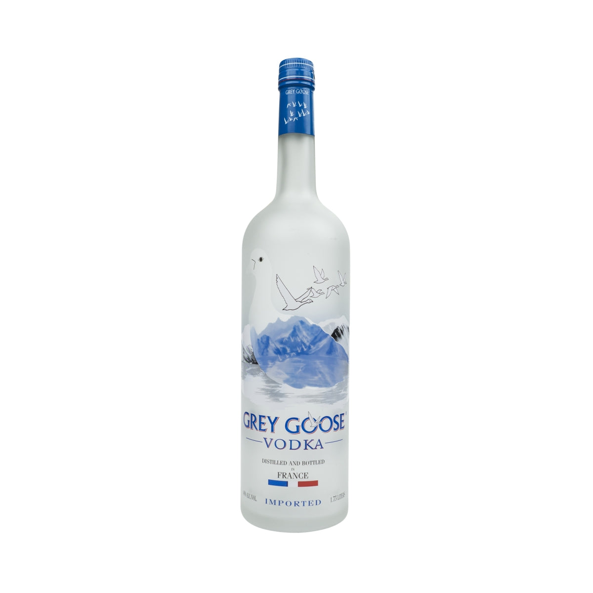 1 bottiglia da esposizione Grey Goose Vodka da 1,75 litri vuota e sigillata senza scatola