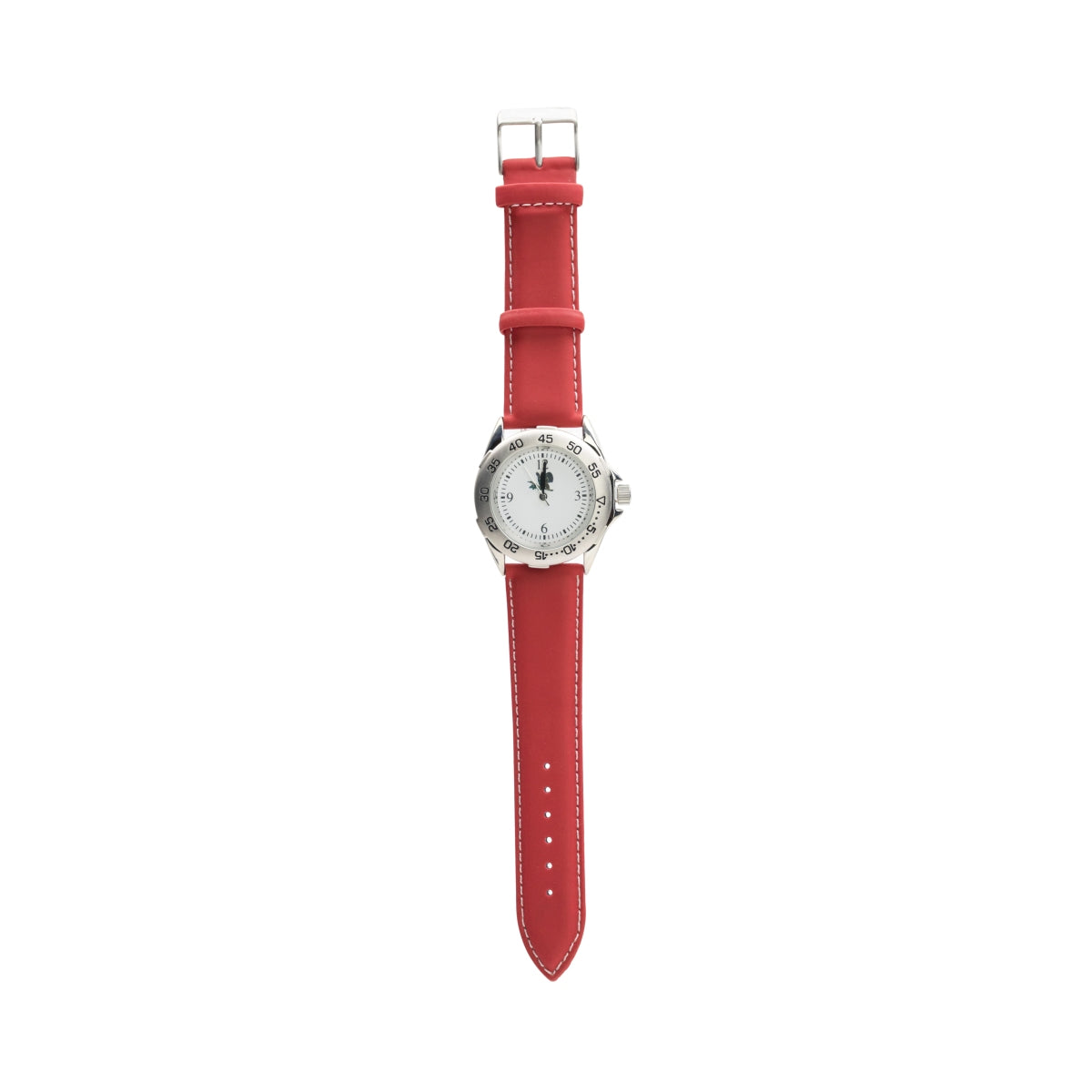 1x Orologio da polso Hasseröder Bier con cinturino in pelle rossa