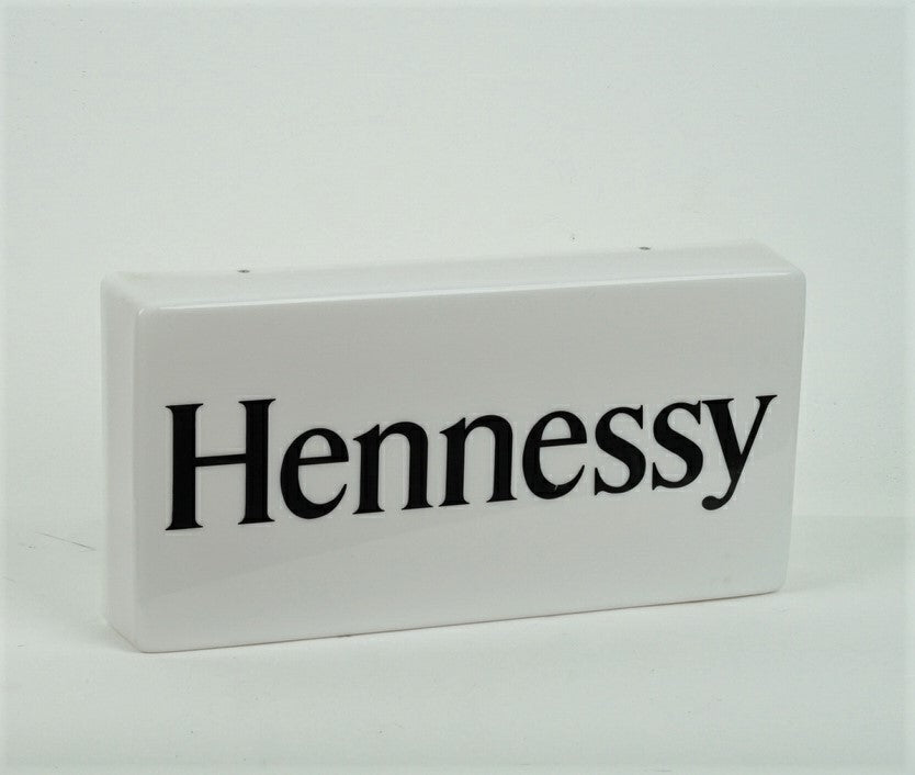 1x Insegna luminosa Hennessy Cognac bianca con scritta 40 x 20 cm – Vista 2