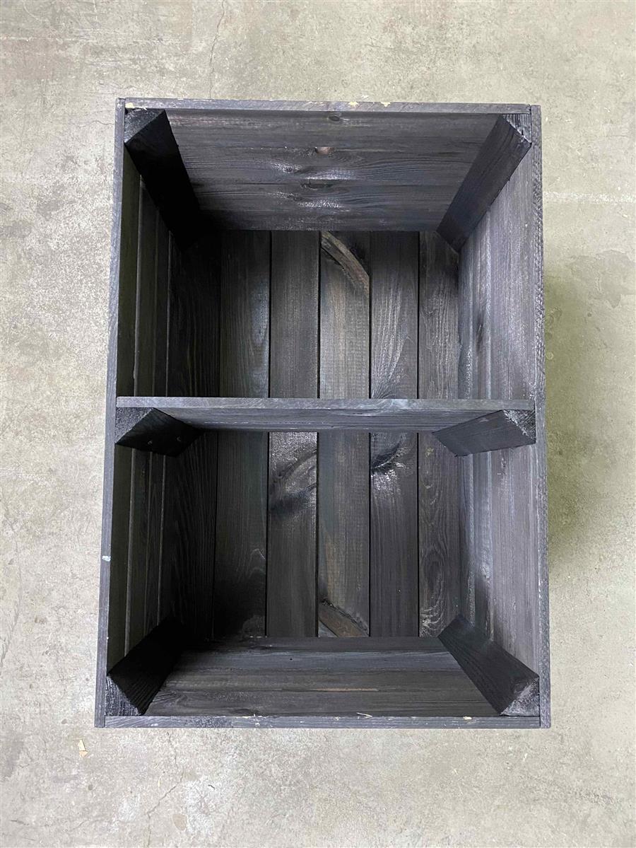 1x Jack Daniels Whiskey Tavolino Cassa di Legno Nera Stampata – Vista 2