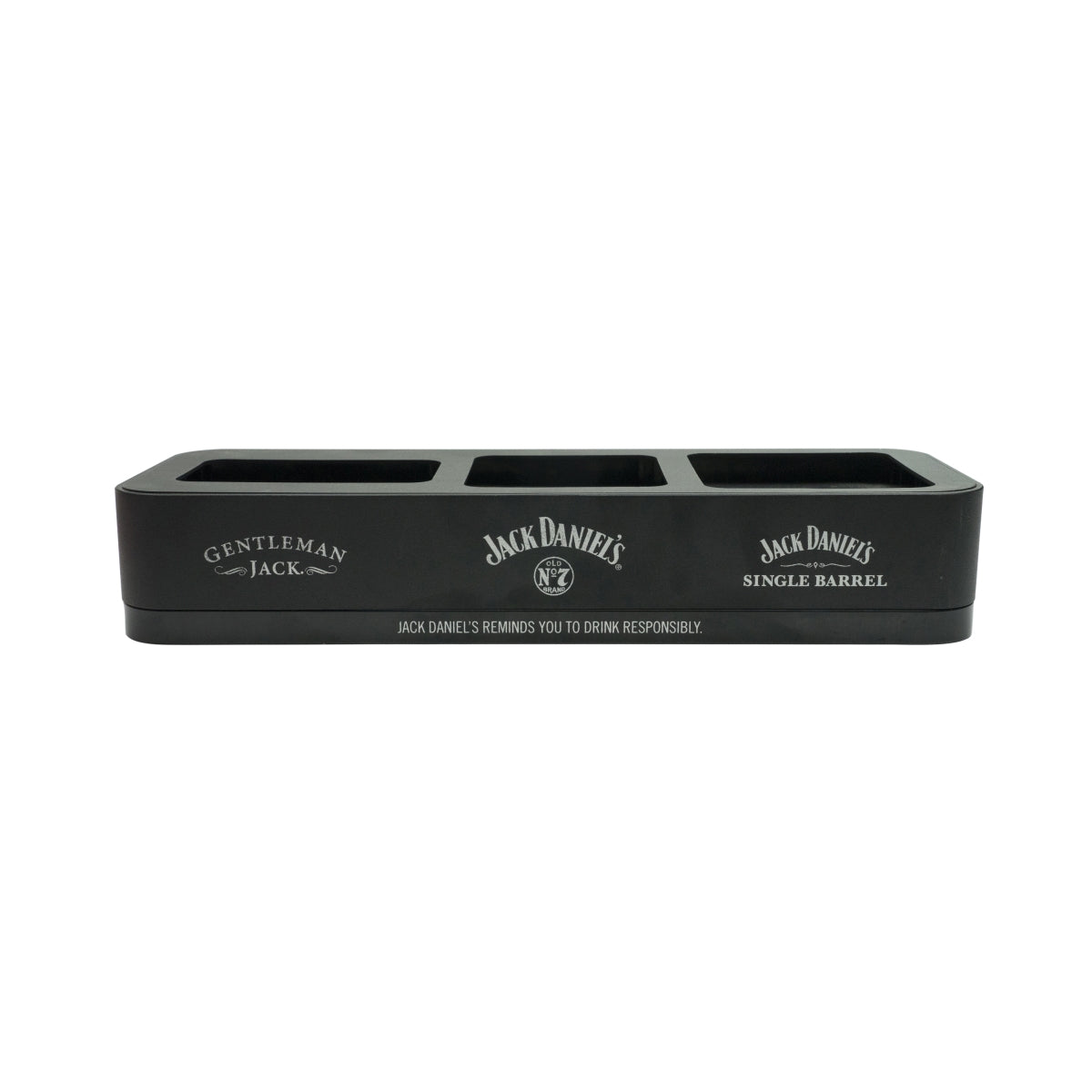 1x Jack Daniels whiskey Glorifier Gentleman in metallo 3 bottiglie