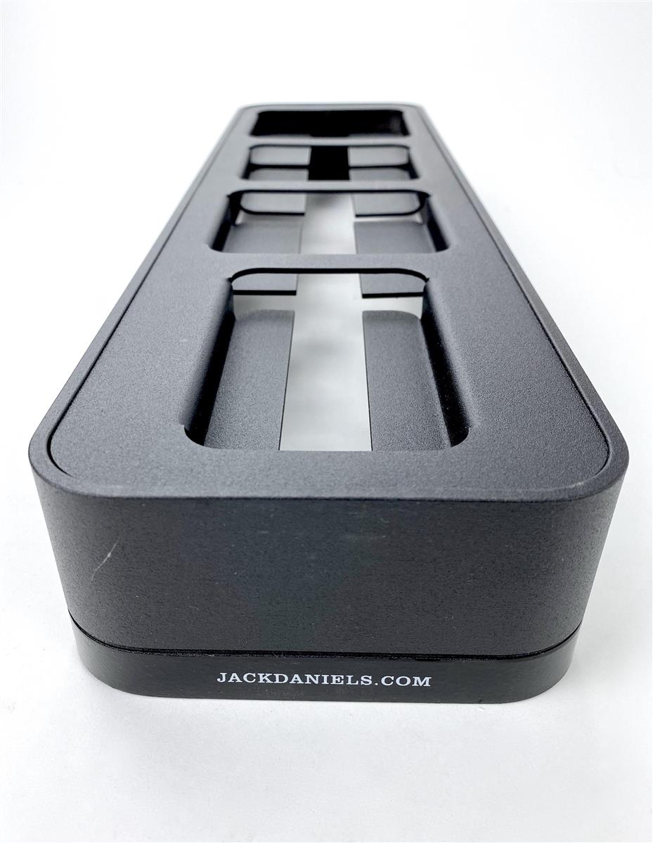 1x Jack Daniels Whiskey Glorifier in metallo per 4 bottiglie, nero – Vista 3