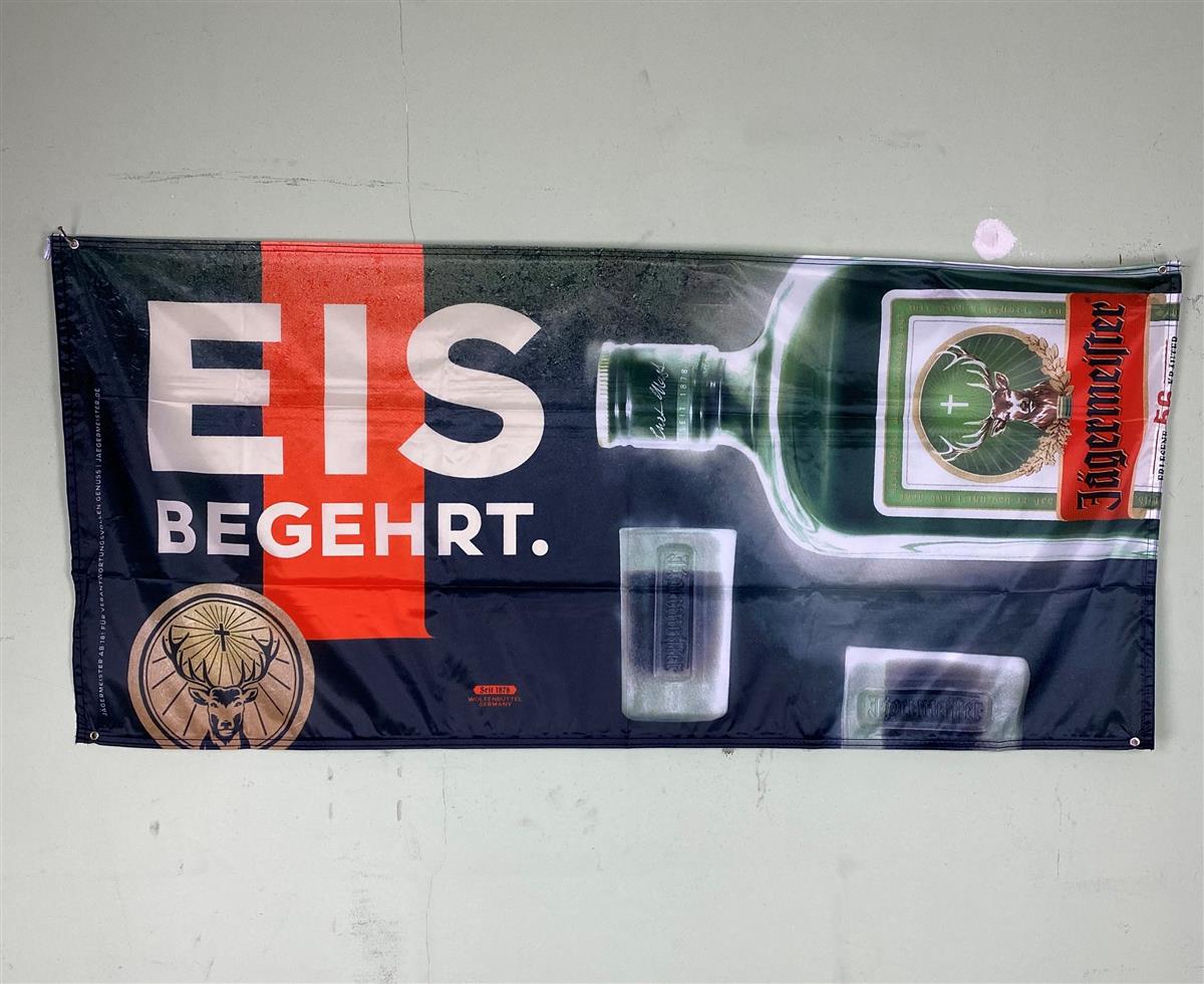 1x Bandiera Jägermeister Liquore Eisbegehrt 180 x 80 – Vista 3