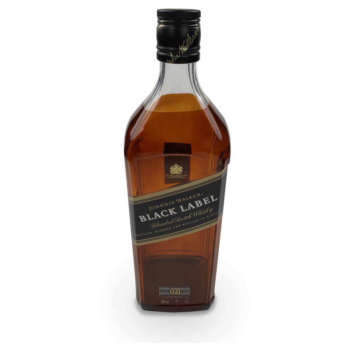 1 bottiglia da esposizione di rum Johnnie Walker da 3 litri