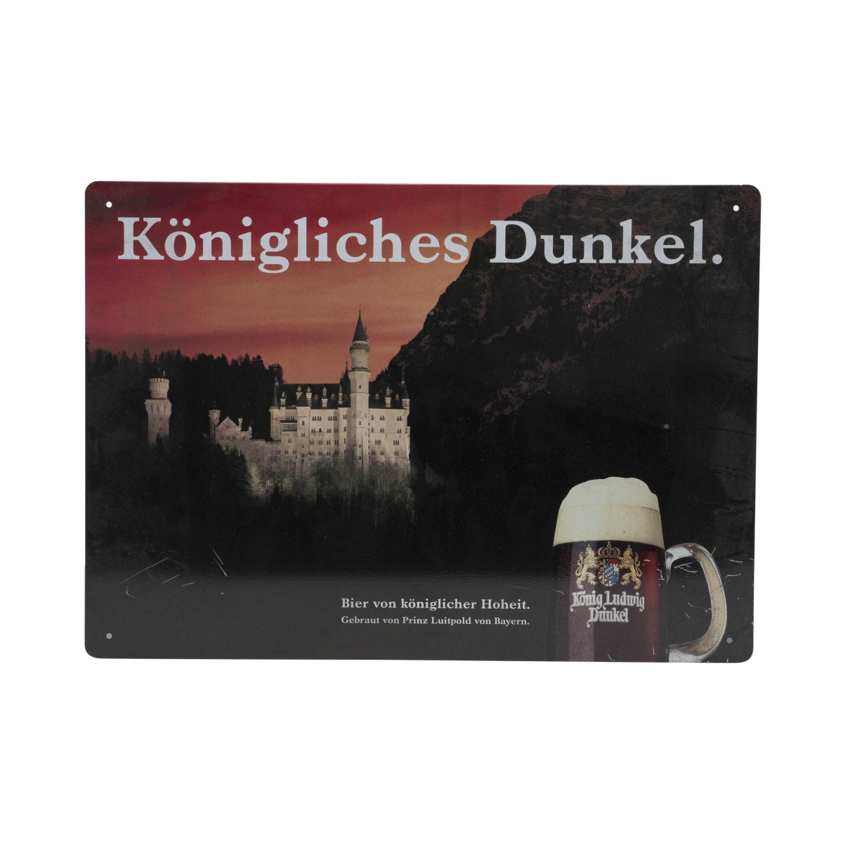 1x targa in latta König Ludwig Bier Königliches Dunkel