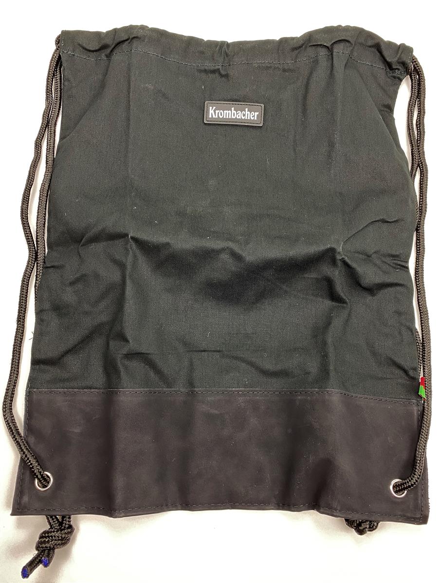 1x borsa da palestra in tela di iuta Krombacher nera