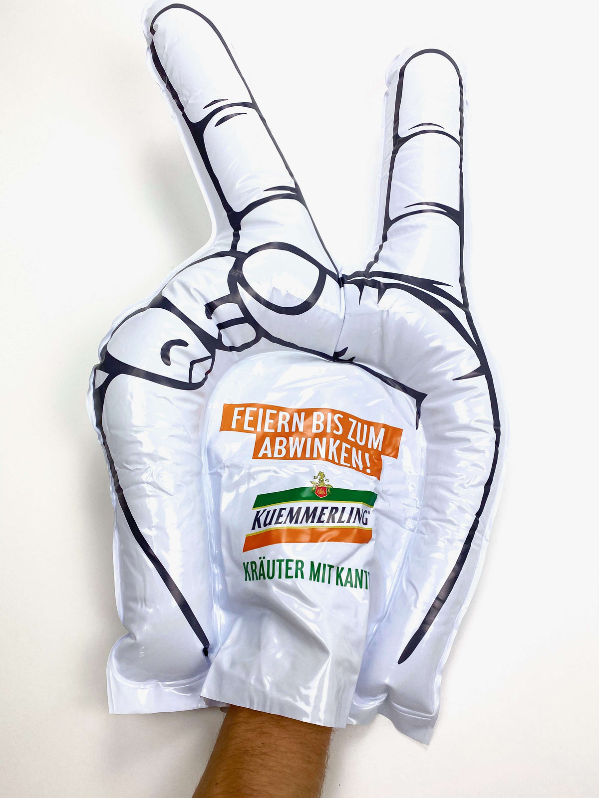1x liquore Kümmerling Fan Mano gonfiabile Dito