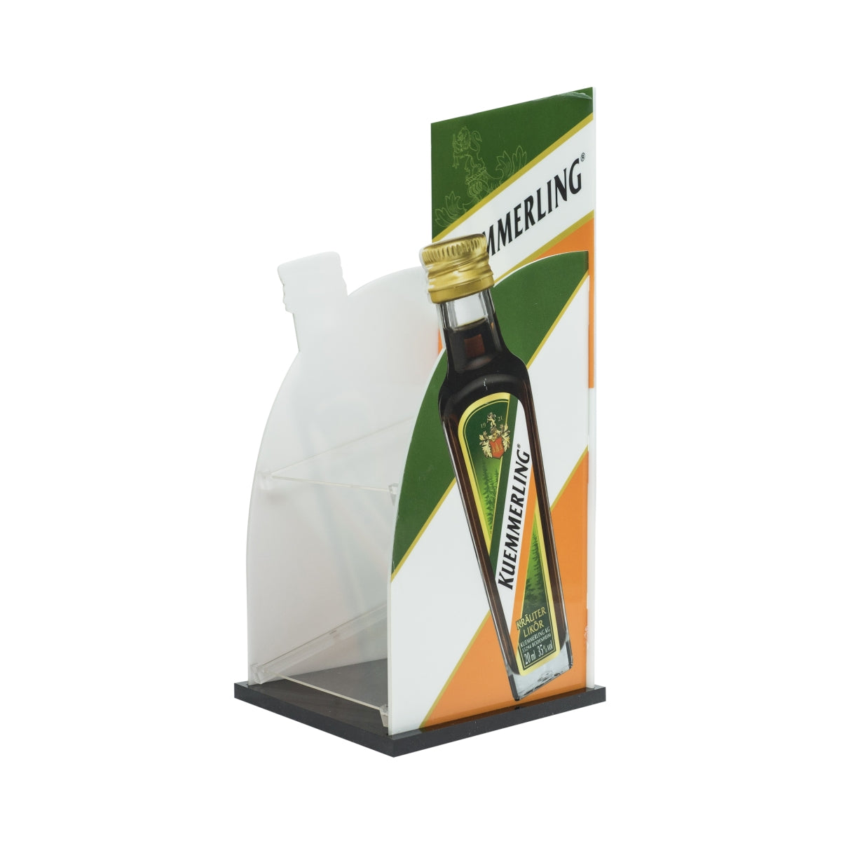 1x espositore per liquore Kümmerling a due livelli in plexiglas – Vista 3