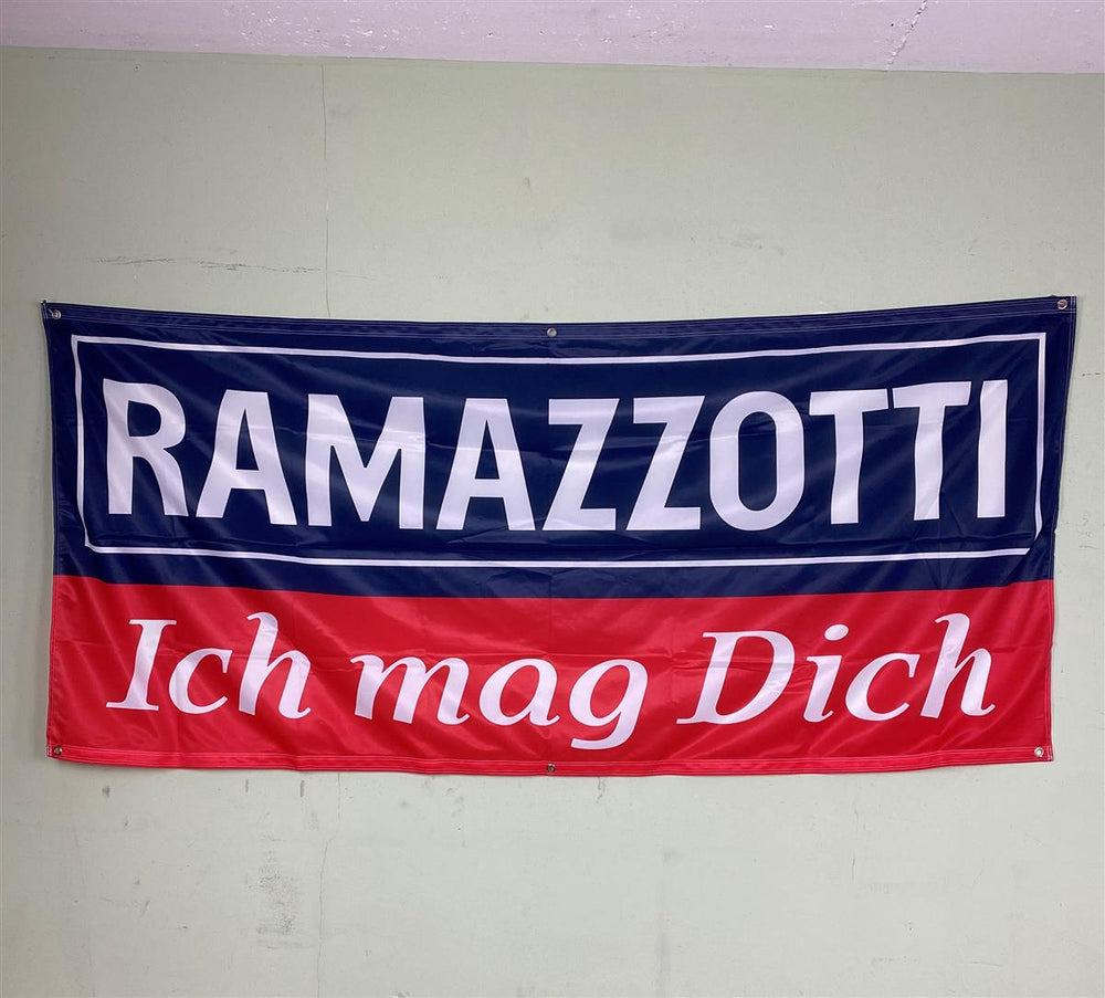 1x liquore Ramazzotti Fahne ich mag dich (Ti amo) 200x90