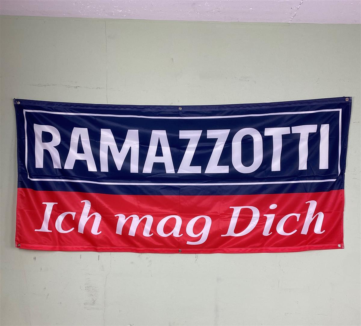 1x liquore Ramazzotti Fahne ich mag dich (Ti amo) 200x90