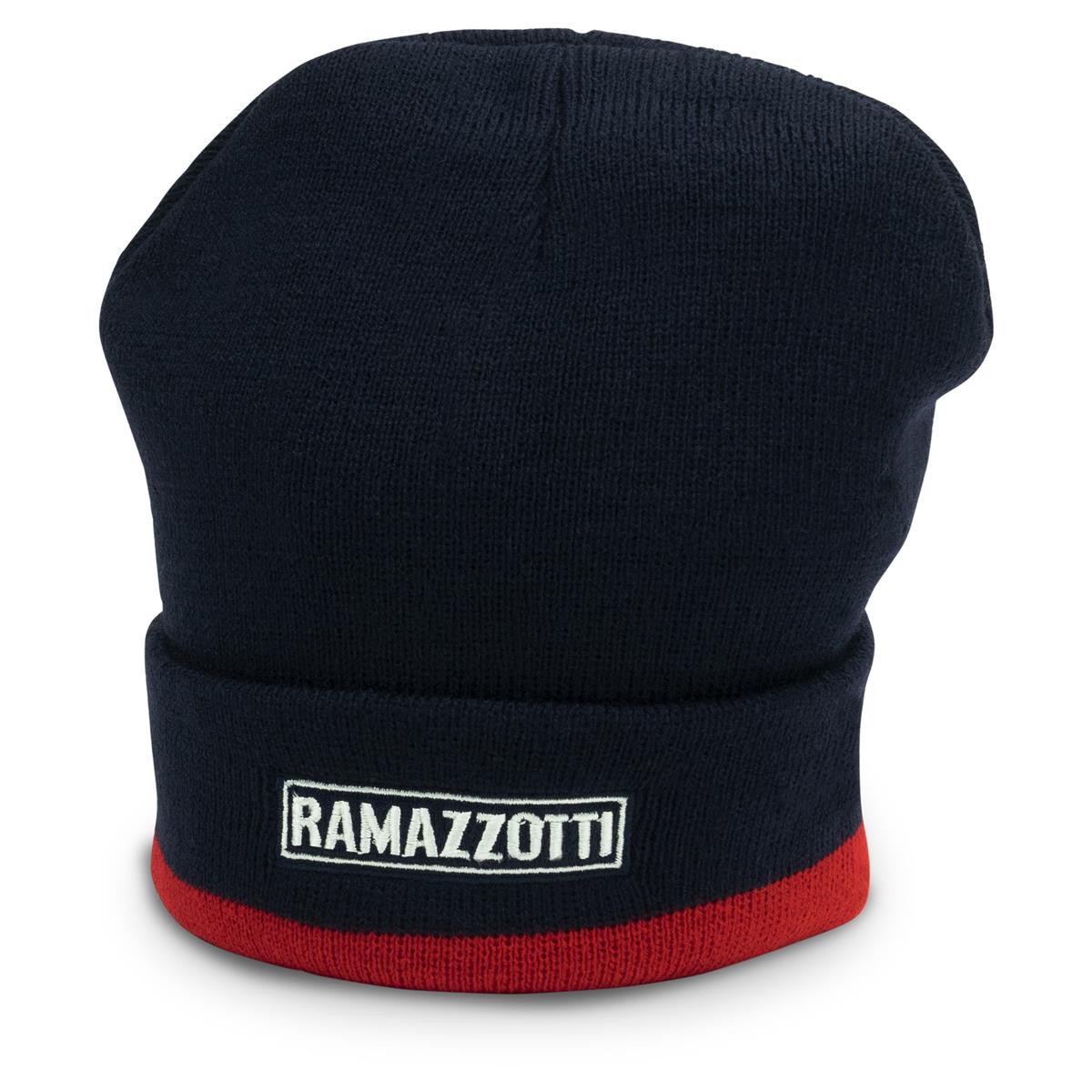 1x Cappello di lana blu con visiera Ramazzotti