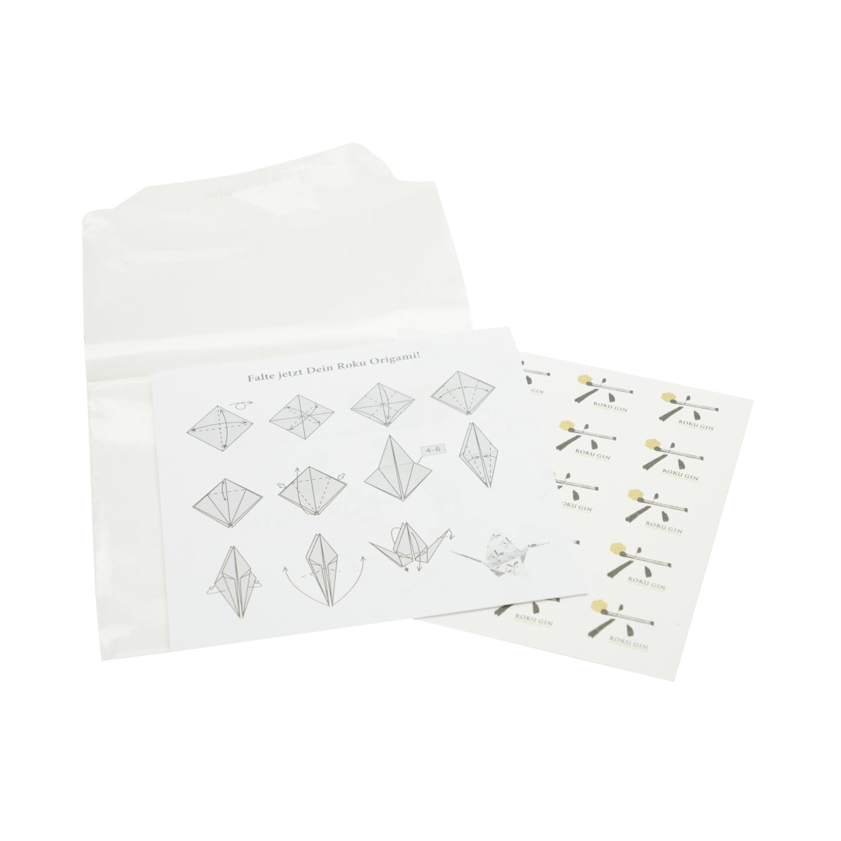 1x carta origami Roku Gin – Vista 3
