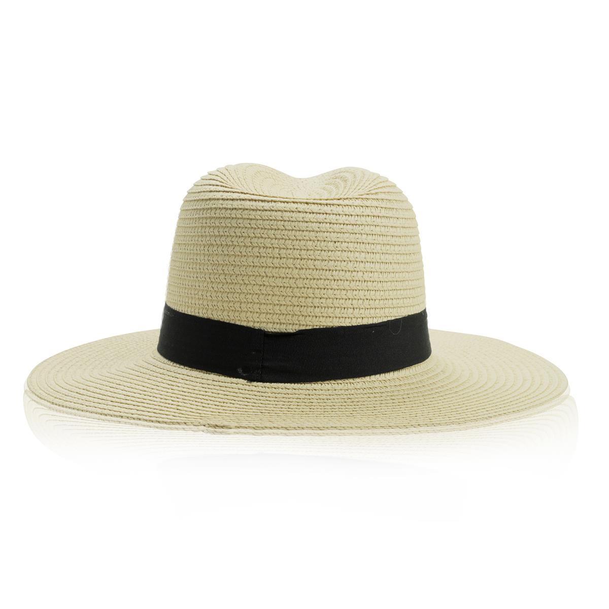 1x Ron Centenario Rum Cappello di paglia naturale con nastro nero – Vista 3