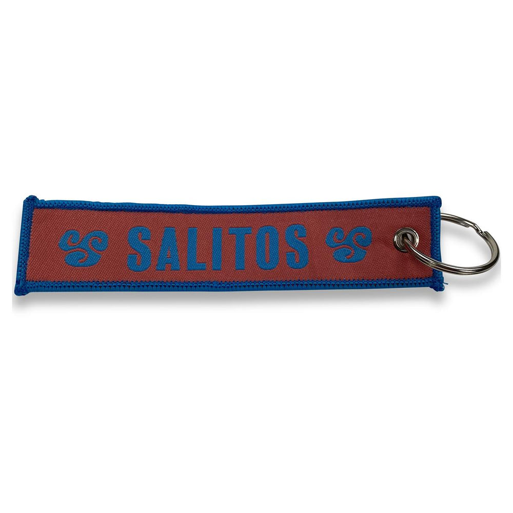 1x portachiavi Salitos birra nastro in tessuto blu rosa