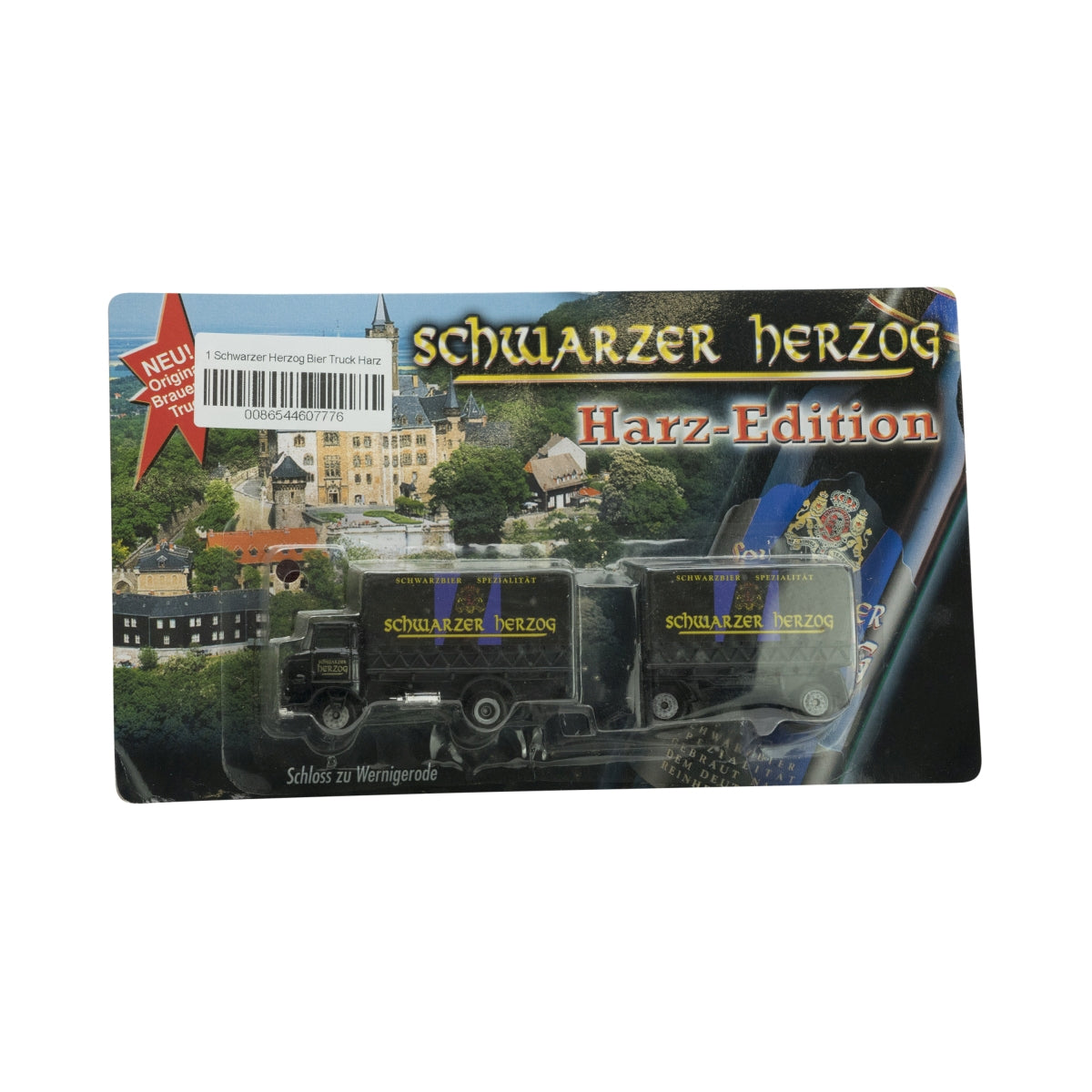 1x Camion della birra Schwarzer Herzog edizione Harz con rimorchio
