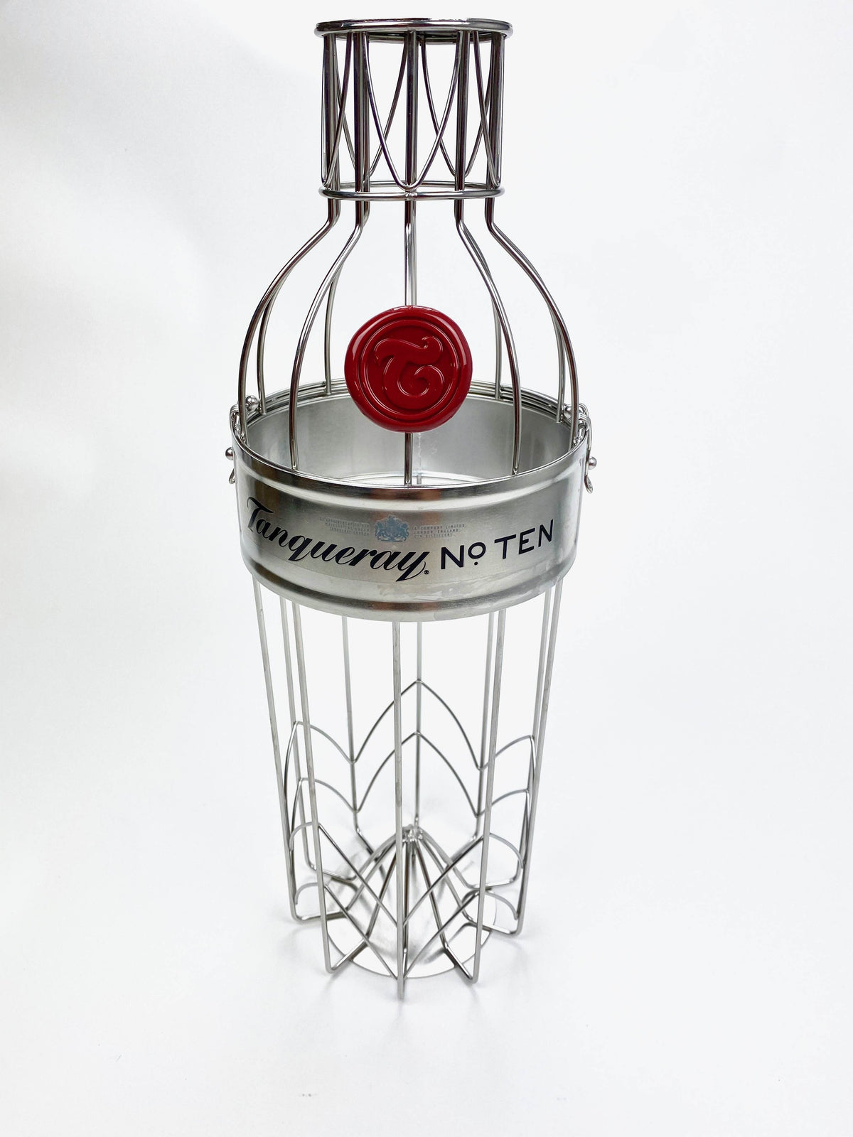 1x Tanqueray Gin Gabbia Frutta Griglia Metallo 4,5 l
