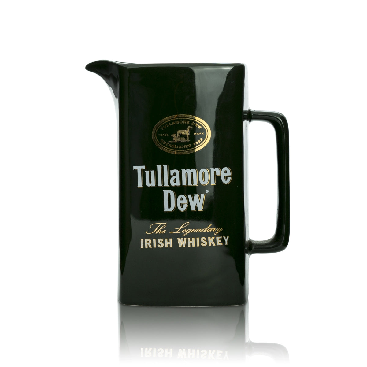 1x Bicchiere da whisky Tullamore Dew Tazza rettangolare verde Brocca grande in terracotta – Vista 2