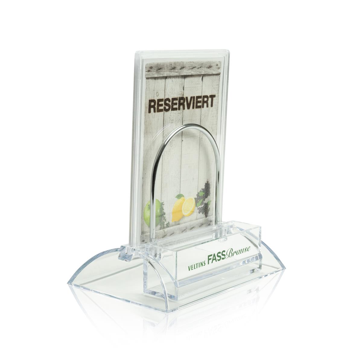 1x espositore da tavolo per birra Veltins Fassbrause + supporto "Riservato" – Vista 3