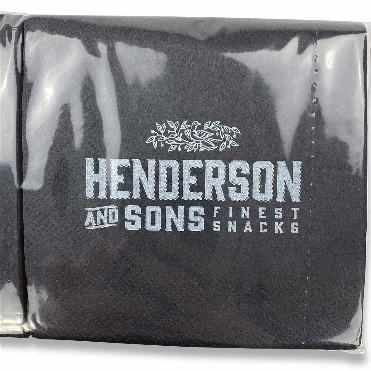 200x tovaglioli Henderson Gin  neri – Vista 3