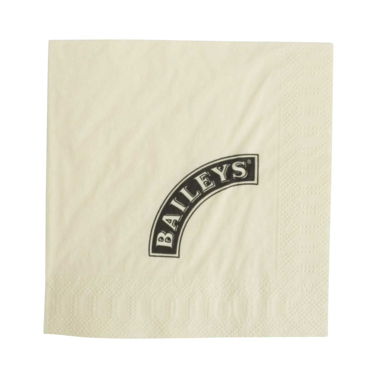 250 tovaglioli Baileys Liquore Logo curvo color crema