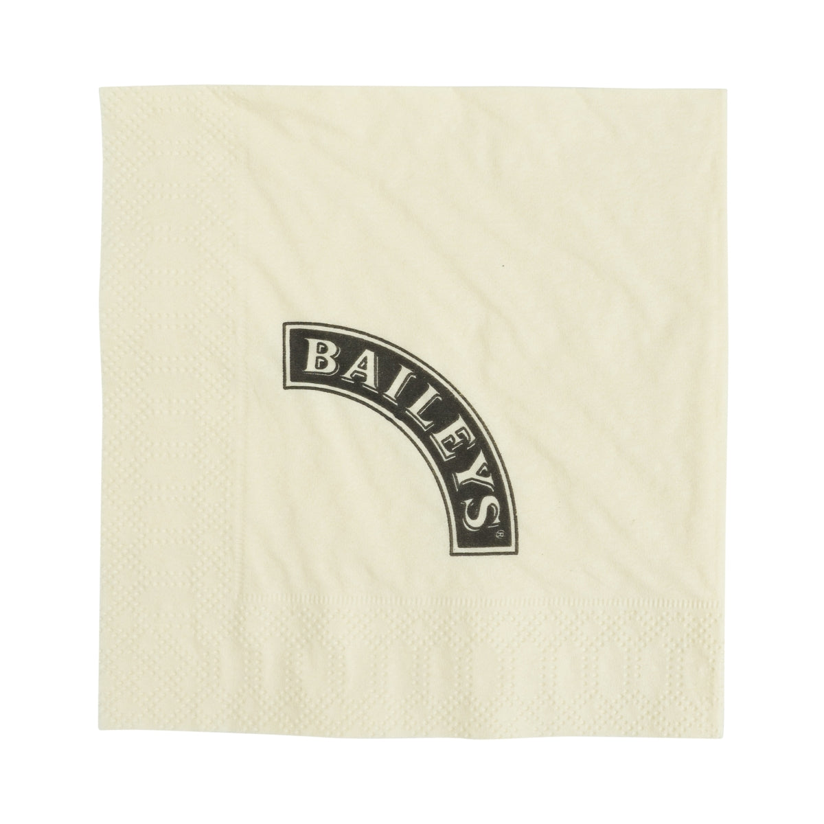 250 tovaglioli Baileys Liquore Logo curvo color crema – Vista 2