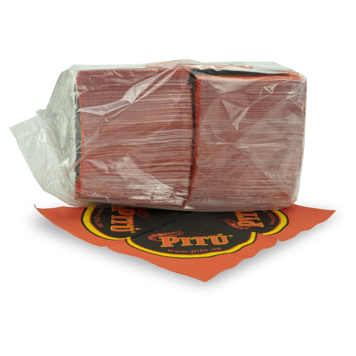 250 tovaglioli Pitu Rum  rosso nero 24x24 3 strati – Vista 2