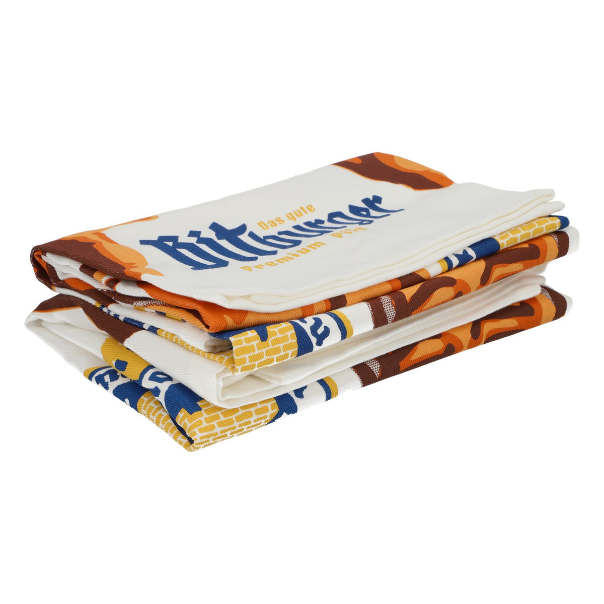 2x strofinacci da cucina Bitburger Beer in stile retrò