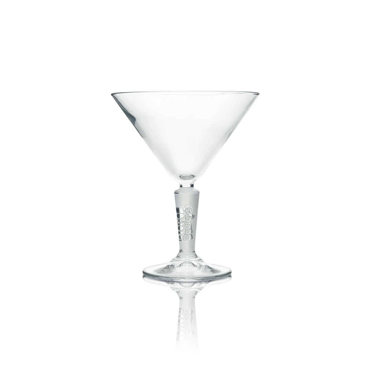 2 bicchieri da cocktail in vetro per liquore Dooley's, stile sagomato, trasparenti opachi