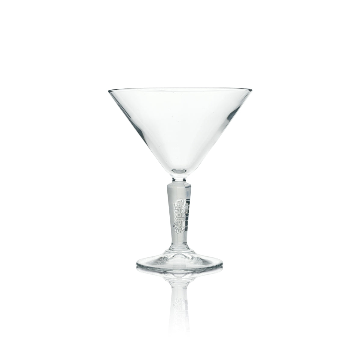2 bicchieri da cocktail in vetro per liquore Dooley's, stile sagomato, trasparenti opachi – Vista 2