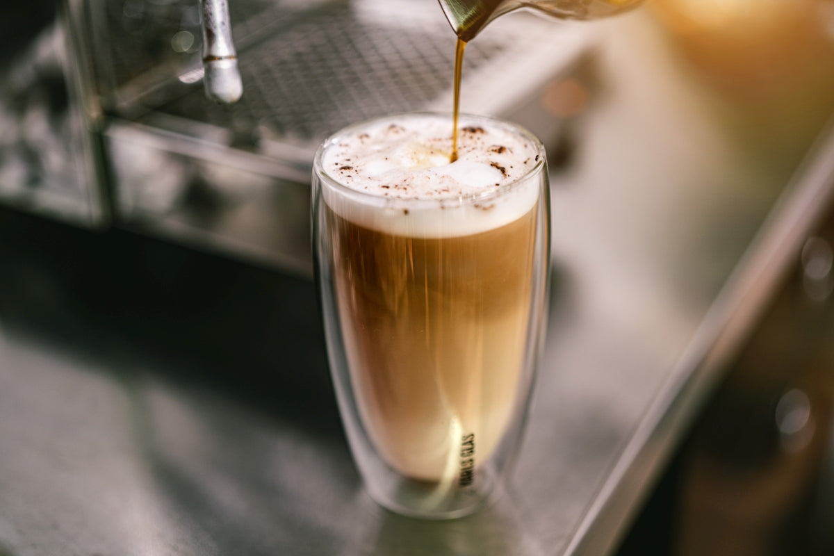 2 bicchieri a doppia parete in vetro termico da 0,45 l Latte Macchiato, caffè di alta qualità – Vista 10
