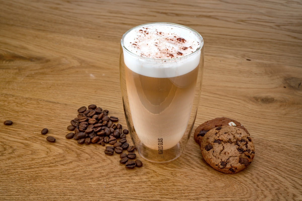2 bicchieri a doppia parete in vetro termico da 0,45 l Latte Macchiato, caffè di alta qualità – Vista 7