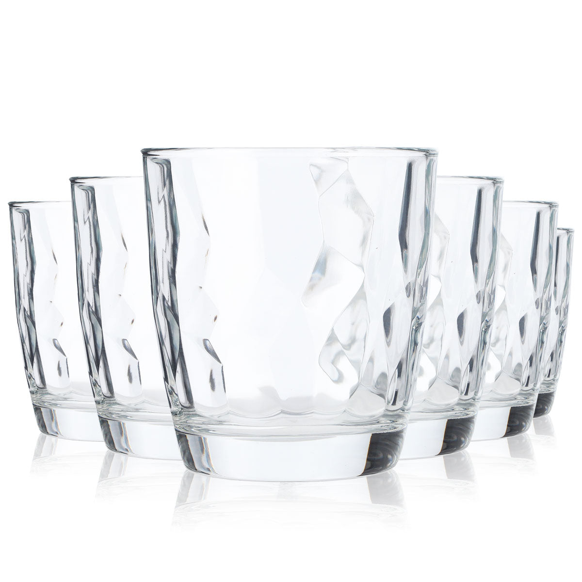 2 bicchieri Gerolsteiner Wasser Glas 0,3 l con rilievo trasparente – Vista 6