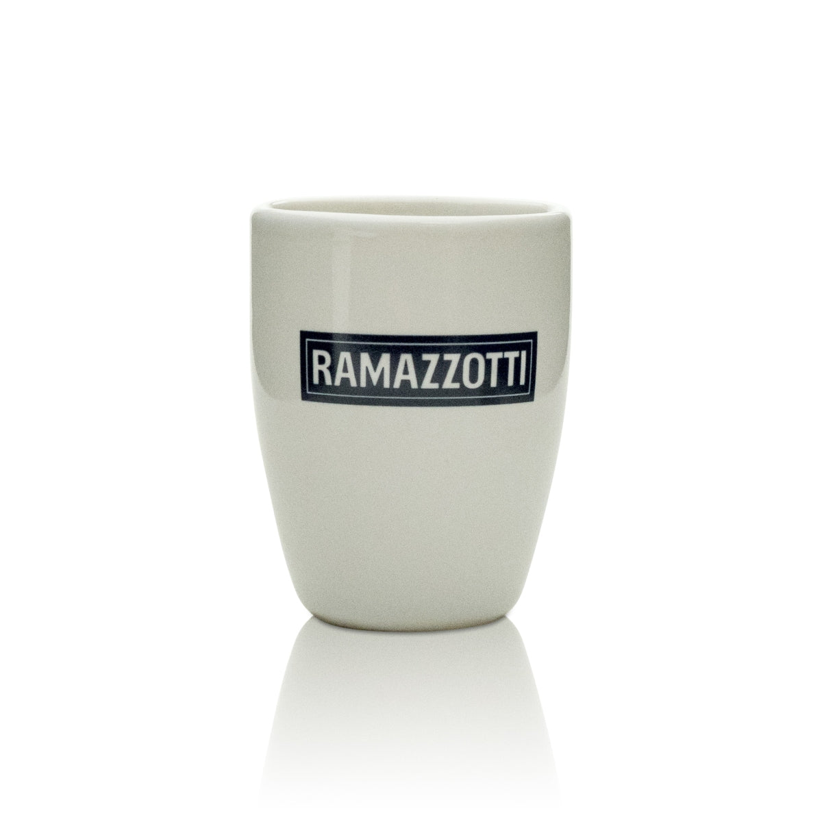2x tazza da caffè espresso con piattino bianco Ramazotti Liquore