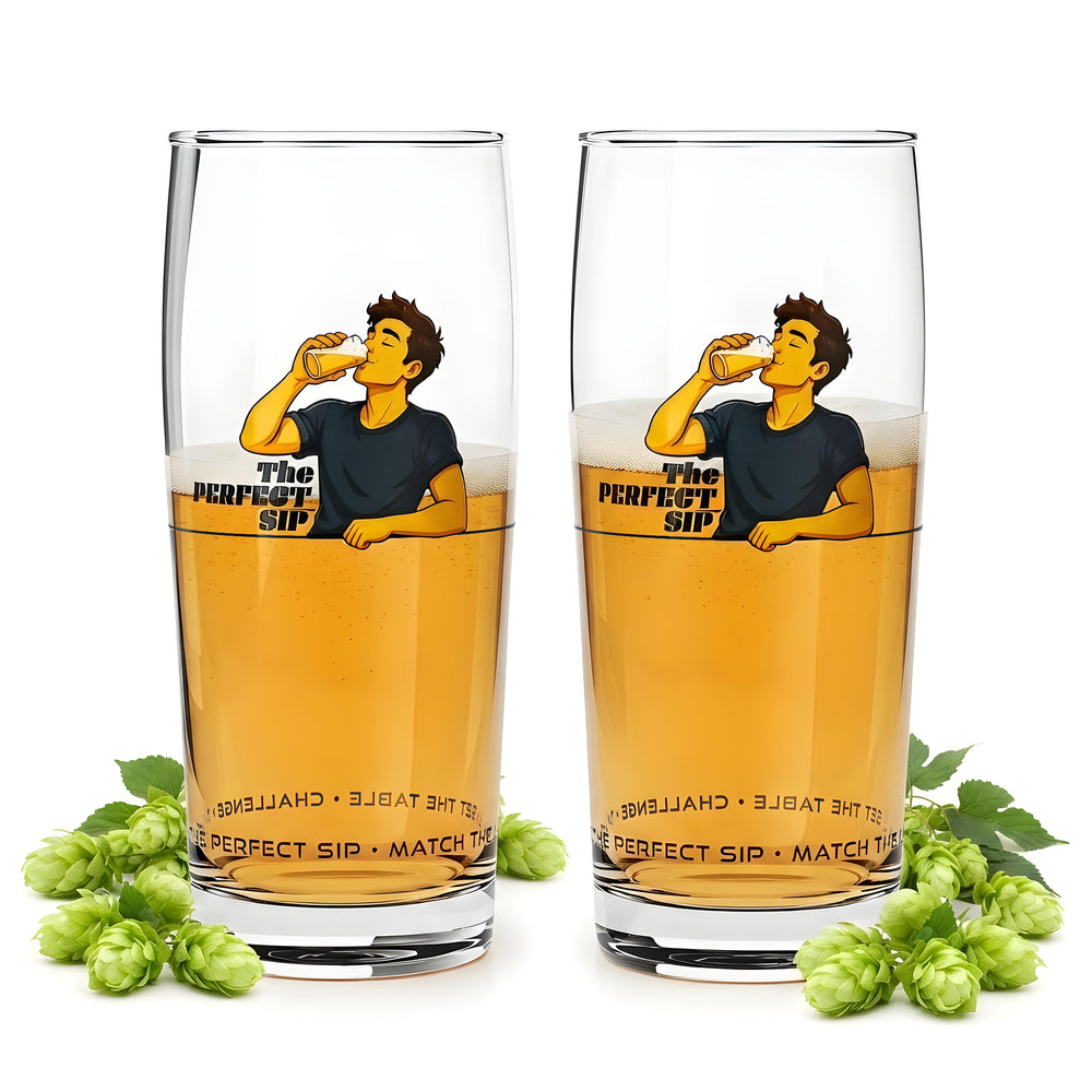 Set di 2 bicchieri da birra Sipply SETTING THE TABLE The Perfect SIP 0,5 l