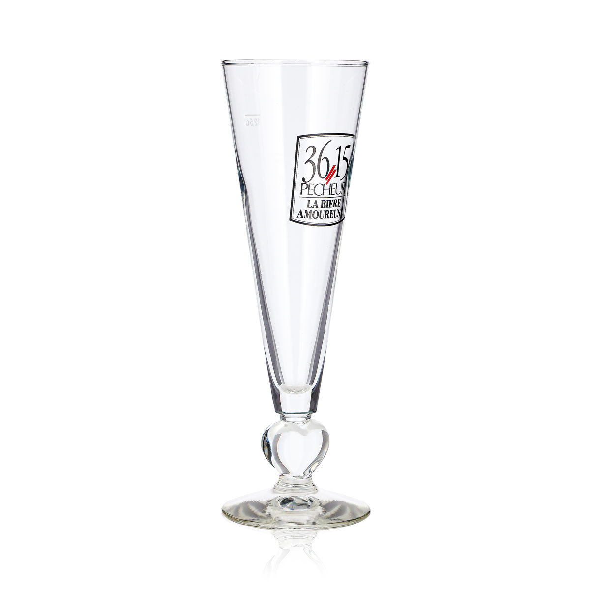 3615 Bicchiere da birra Pecheur da 12,5 cl, a forma di cuore con stelo, La Bière Amoureuse – Vista 3