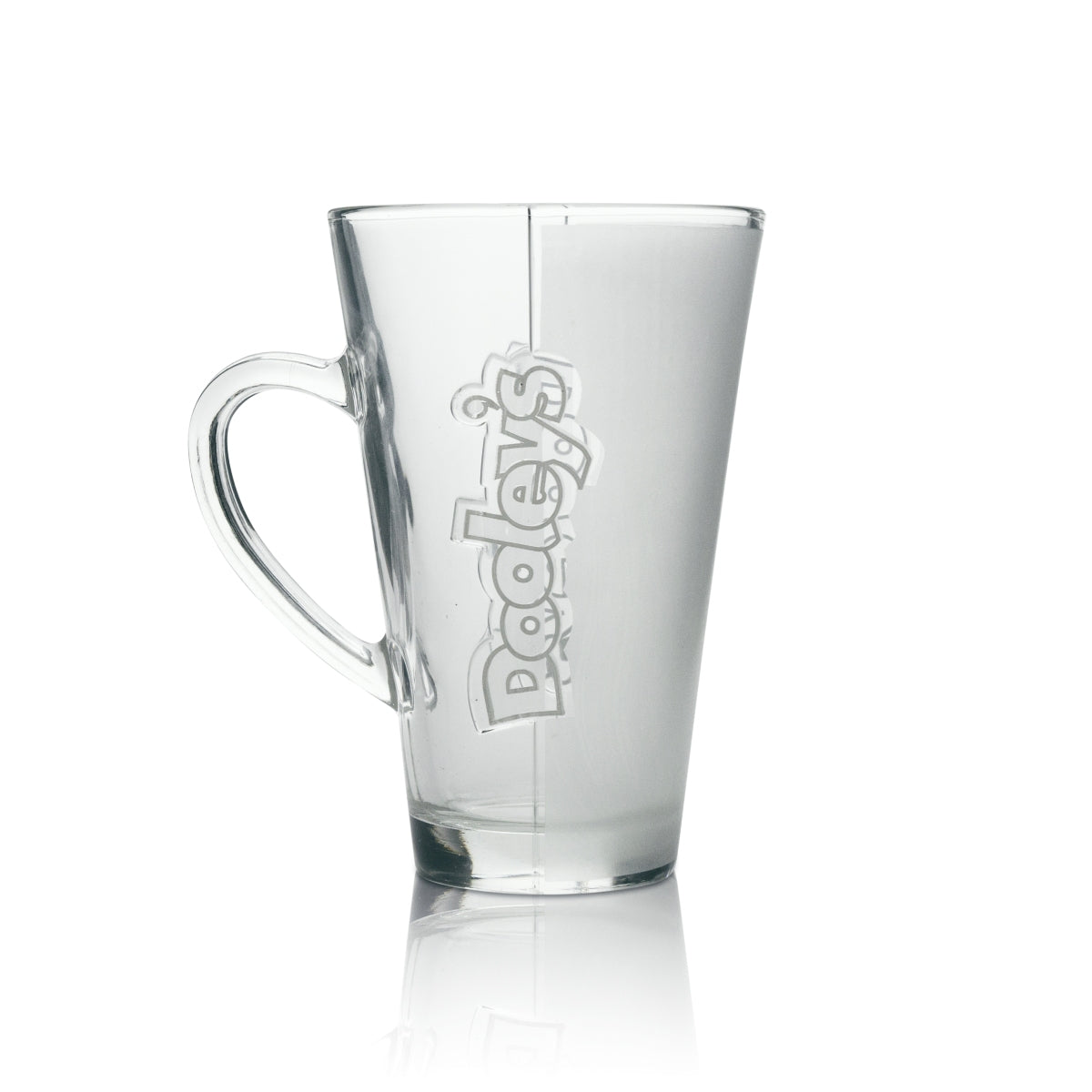 3x bicchieri da liquore Dooley's Cappuccino Cup Contorno Trasparente Opaco – Vista 2